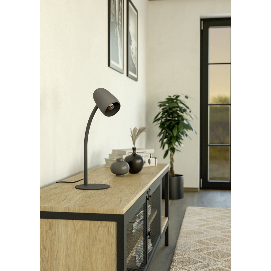 Eglo - Lampă de masă 1xE14/18W/230V neagră