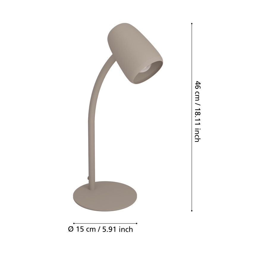 Eglo - Lampă de masă 1xE14/18W/230V crem