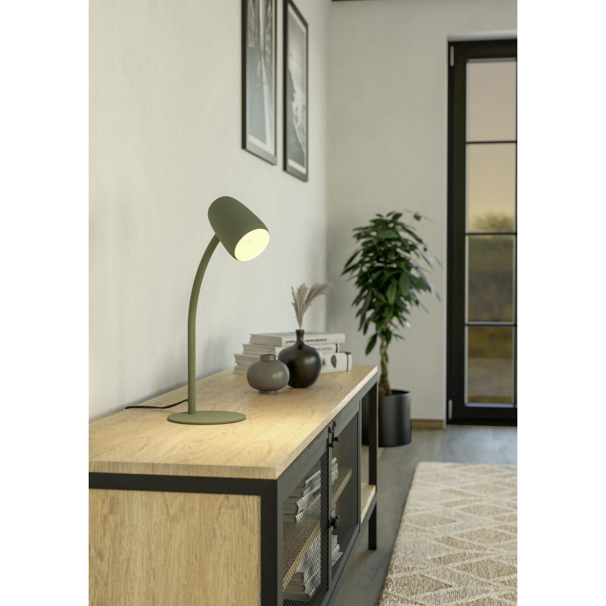 Eglo - Lampă de masă, 1xE14/18W/230V, verde