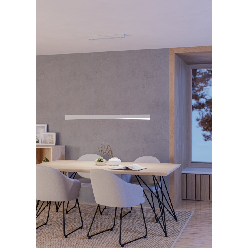 Eglo - Pendul LED RGBW dimabil pe cablu LED/19W/230V 2700-6500K gri