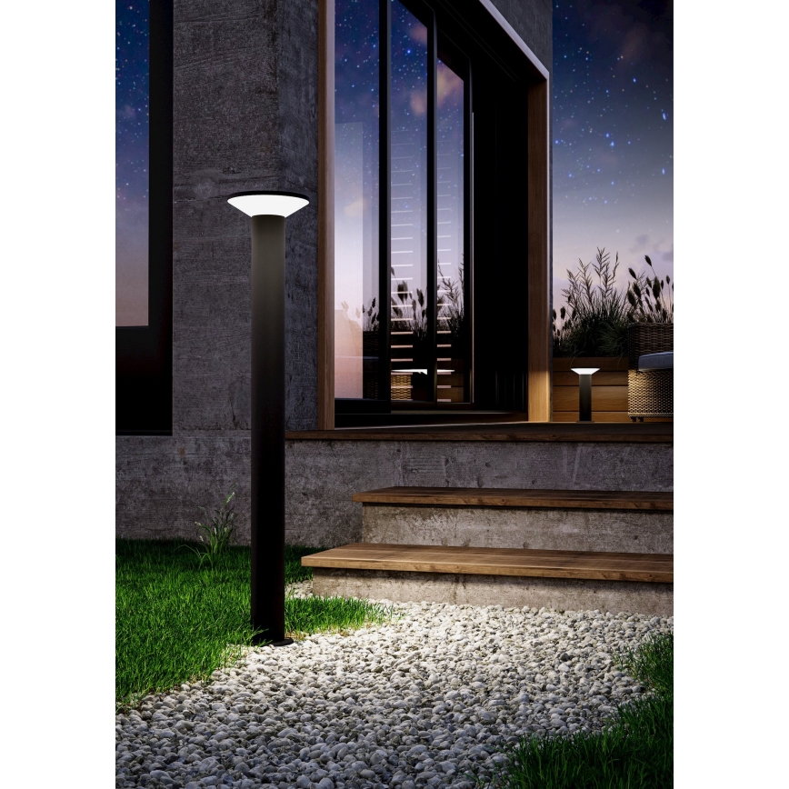 Eglo - Lampă LED de exterior, 10 W, 230 V, 35 cm, IP44, neagră