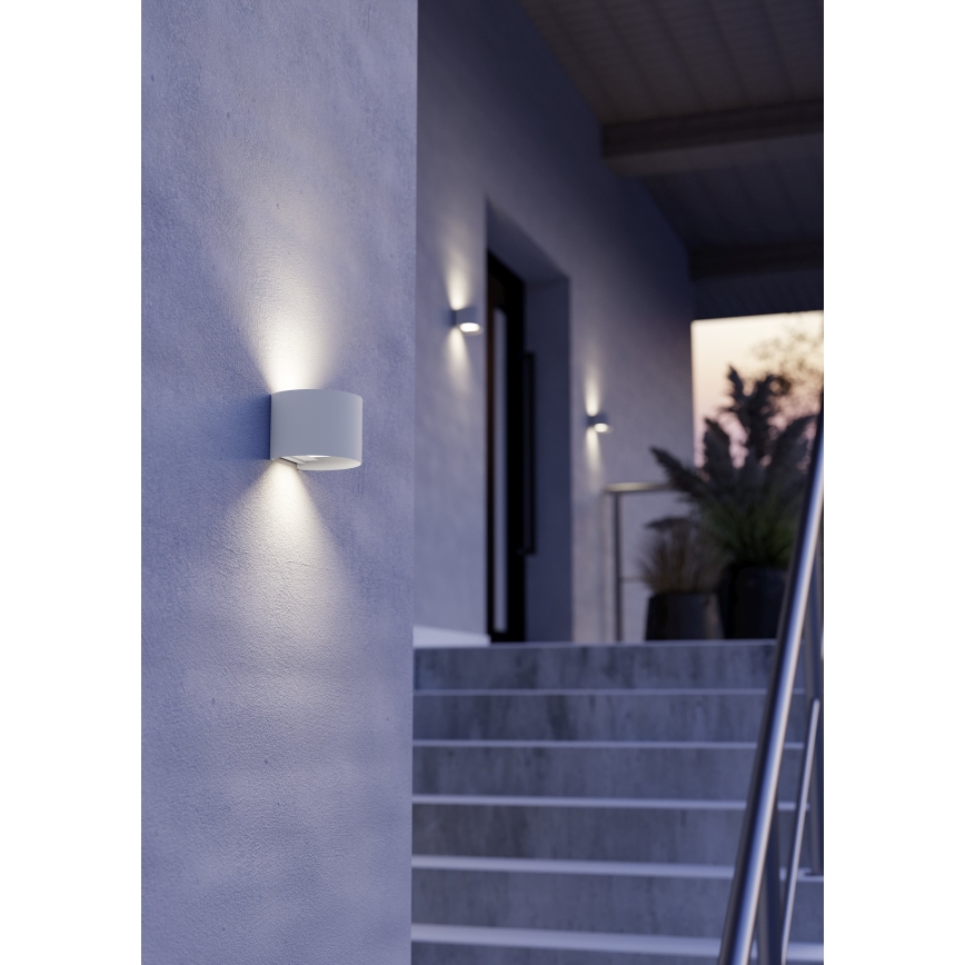 Eglo - Aplică de perete LED pentru exterior 2xLED/2,8W/230V IP54 albă