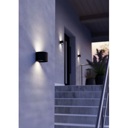 Eglo - Aplică LED de perete pentru exterior 2xLED/2,8W/230V IP54 negru