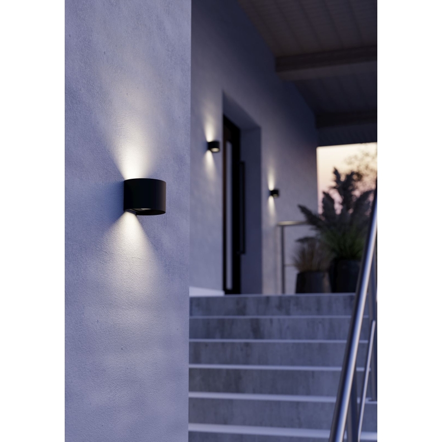 Eglo - Aplică LED de perete pentru exterior 2xLED/2,8W/230V IP54 negru