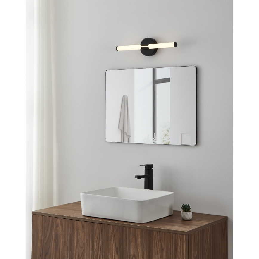 Eglo - Aplica LED pentru oglindă de baie, 7,5W/230V, 3000/4000/6500K, 45 cm, IP44, negru
