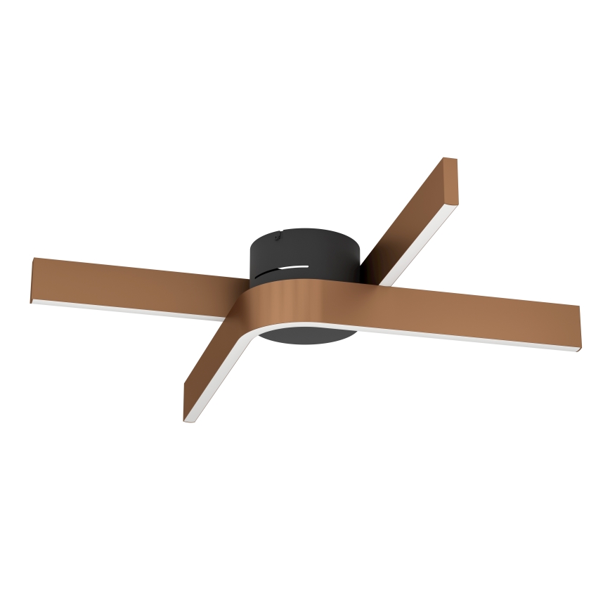 Eglo - Plafonieră LED RGBW dimabilă 2xLED/18W/230V cupru/negru