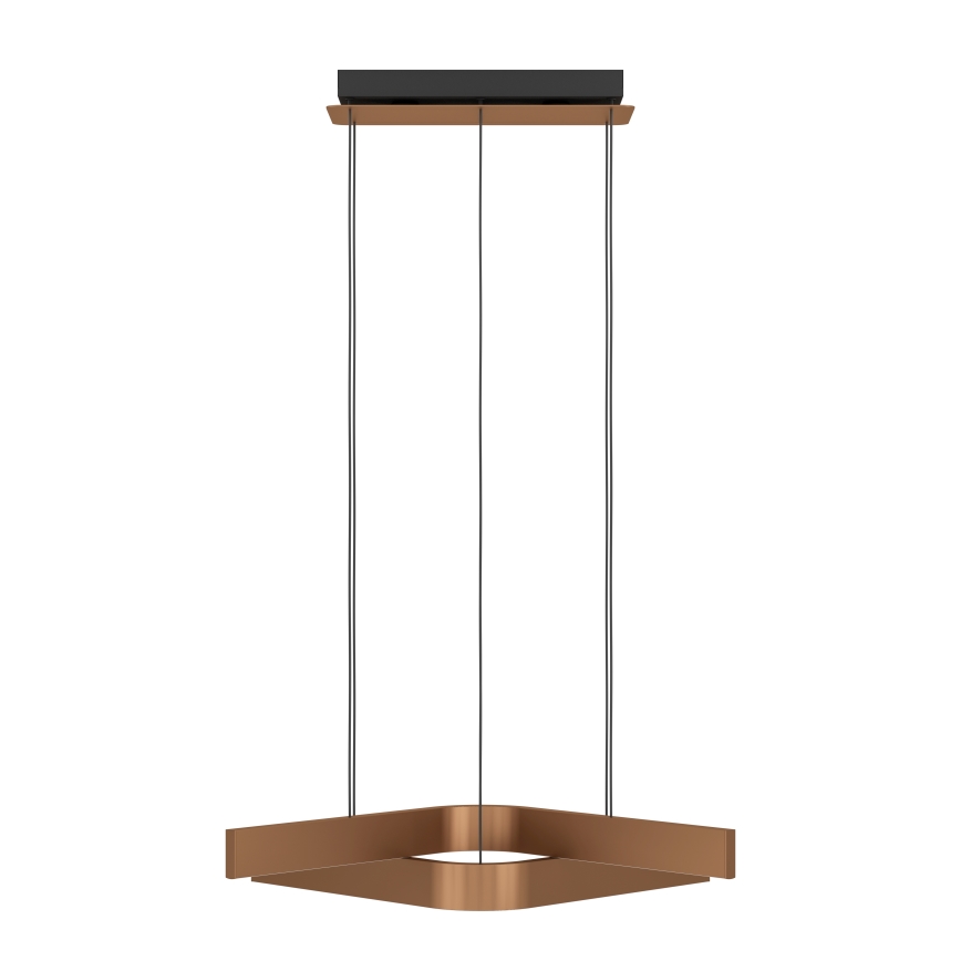 Eglo - Candelabru LED RGBW reglabil, suspendat pe cablu, 2xLED/18W/230V, cupru/negru