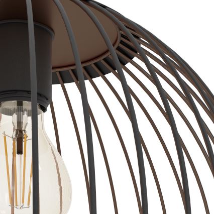Eglo - Pendul pe cablu 1xE27/60W/230V negru