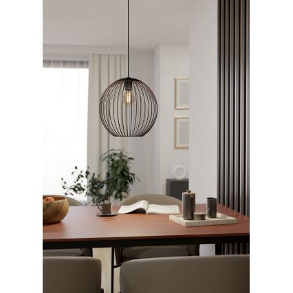 Eglo - Pendul pe cablu 1xE27/60W/230V negru