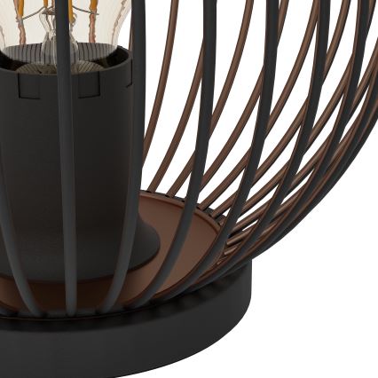 Eglo - Lampă de masă 1xE27/60W/230V neagră