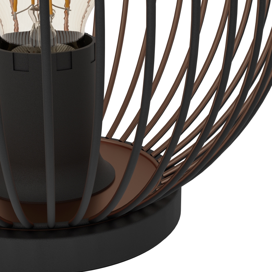 Eglo - Lampă de masă 1xE27/60W/230V neagră