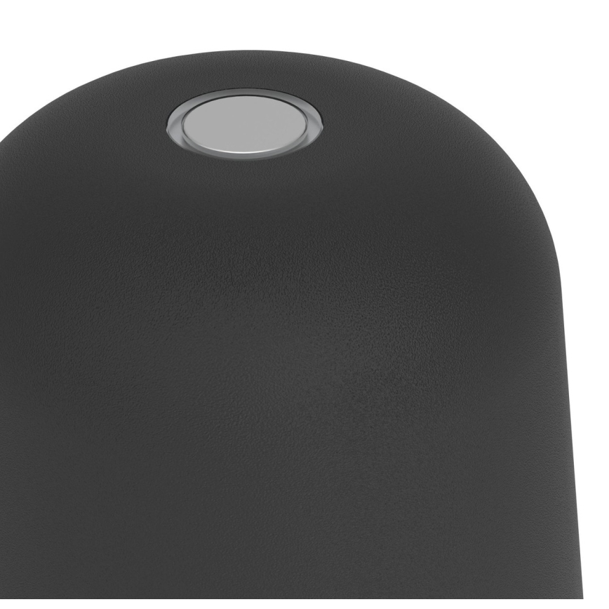 Eglo - Lampă de masă LED reîncărcabilă, tactilă, dimmabilă, pentru exterior, 1,8W/5V, 2500/3000/4000K, 2500 mAh, IP54, negru