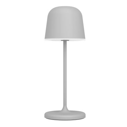 Eglo - Lampă de masă LED reîncărcabilă, tactilă, pentru exterior, dimabilă, 1,8W/5V, 2500/3000/4000K, 2500 mAh, IP54, gri