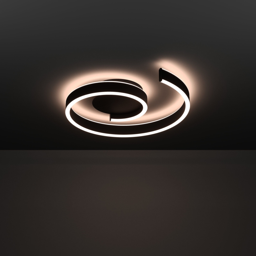 Eglo - Plafonieră LED dimabilă LED/37W/230V 3000-6500K neagră