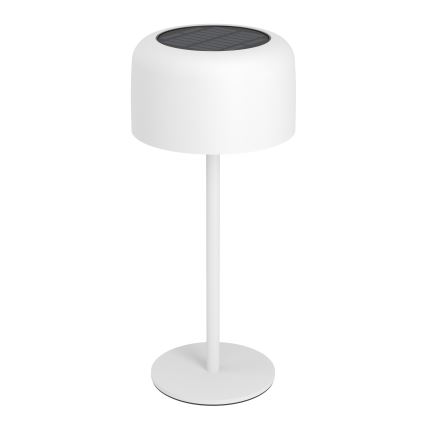 Eglo - Lampă de birou solară reîncărcabilă, tactilă, LED, 2,8 W/3,7 V, 1800 mAh, IP44, albă
