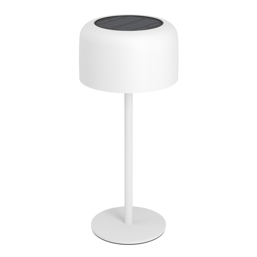 Eglo - Lampă de birou solară reîncărcabilă, tactilă, LED, 2,8 W/3,7 V, 1800 mAh, IP44, albă