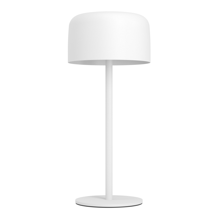 Eglo - Lampă de birou solară reîncărcabilă, tactilă, LED, 2,8 W/3,7 V, 1800 mAh, IP44, albă