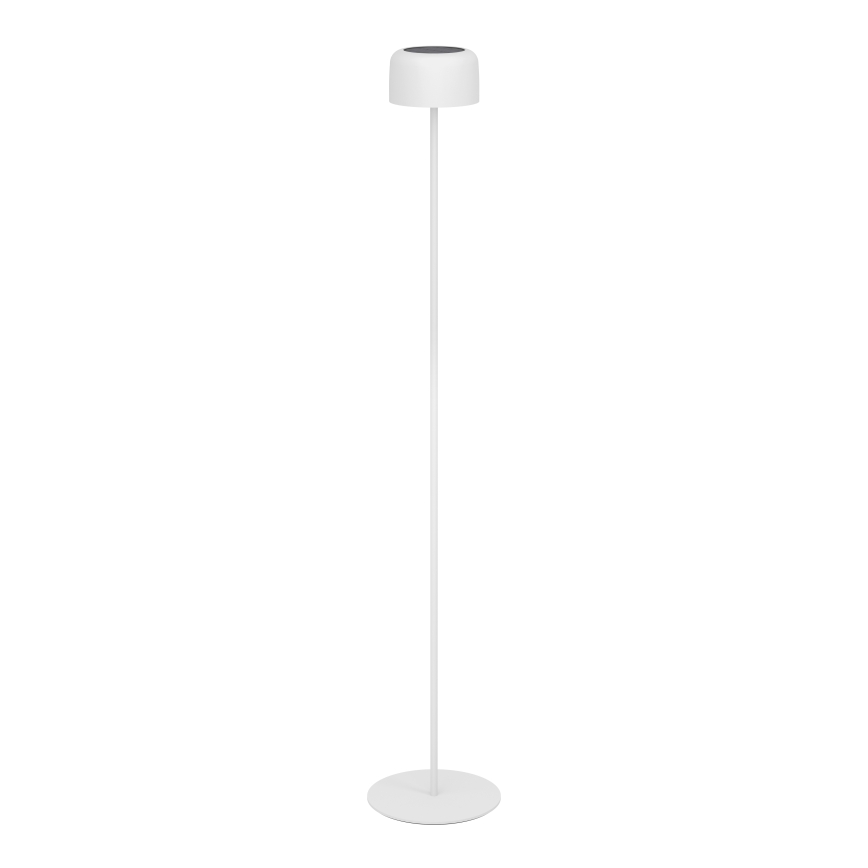 Eglo - Lampă LED solară reîncărcabilă de podea, cu comandă tactilă, 2,8 W / 3,7 V, 1800 mAh, IP44, albă