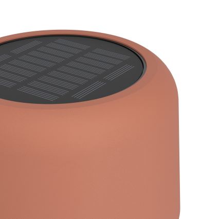 Eglo - Lampă de podea LED solară reîncărcabilă, cu control tactil LED/2,8W/3,7V 1800 mAh IP44 portocalie