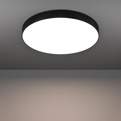 Eglo - Plafonieră LED RGBW dimabilă, 36,5W, 230V, 2700-6500K, Ø 69 cm, negru