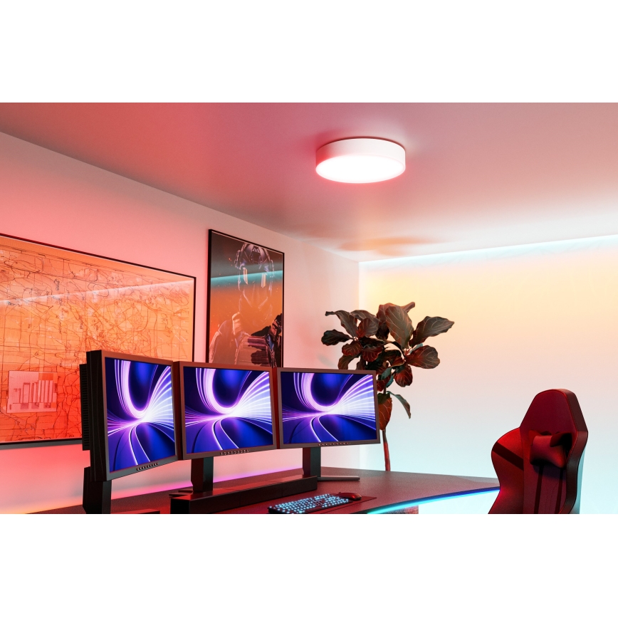 Eglo - Plafonieră LED RGBW dimabilă LED/15W/230V 2700-6500K Ø 39 cm albă