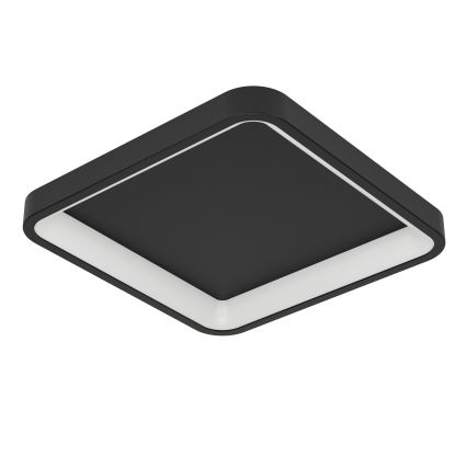 Eglo - Plafonieră LED RGBW reglabilă, 20W, 230V, 2700-6500K, 35x35 cm, neagră