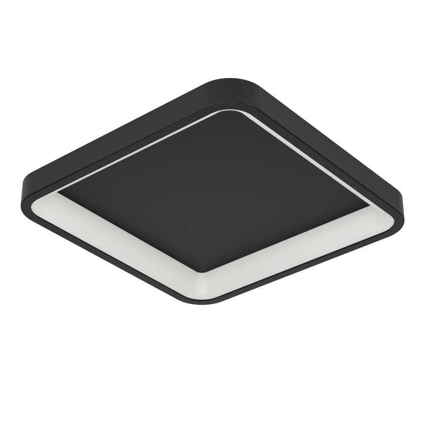 Eglo - Plafonieră LED RGBW reglabilă, 20W, 230V, 2700-6500K, 35x35 cm, neagră