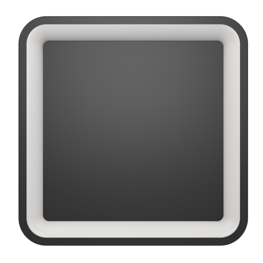 Eglo - Plafonieră LED RGBW reglabilă, 20W, 230V, 2700-6500K, 35x35 cm, neagră