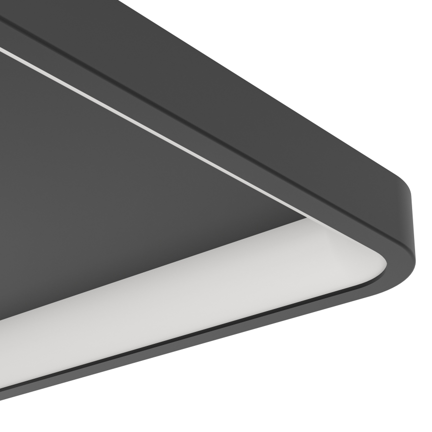 Eglo - Plafonieră LED RGBW reglabilă, 20W, 230V, 2700-6500K, 35x35 cm, neagră