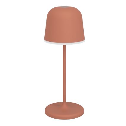 Eglo - Lampă de masă LED reîncărcabilă, tactilă, dimabilă pentru exterior, 1,8W/5V, 2500/3000/4000K, 2500 mAh, IP54, portocalie