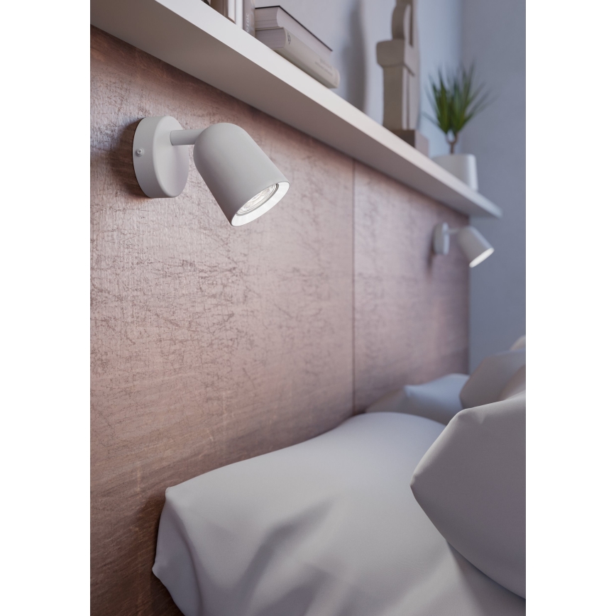 Eglo - Aplica spot de perete 1xGU10/5W/230V alb