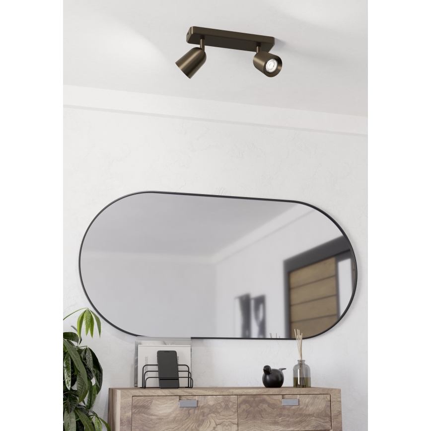 Eglo - Spot aplicat 2xGU10/10W/230V bronz