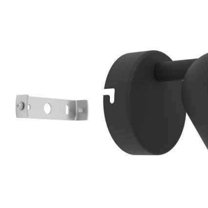 Eglo - Aplica spot de perete 1xGU10/5W/230V negru