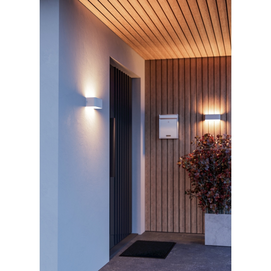 Eglo - Aplică LED RGBW pentru exterior, reglabilă, 10W, 230V, 2700-6500K, IP55, alb