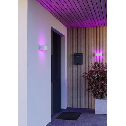 Eglo - Aplică LED RGBW pentru exterior, reglabilă, 10W, 230V, 2700-6500K, IP55, alb