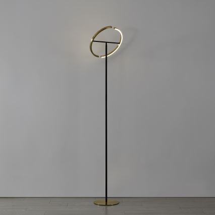 Eglo - Lampă de podea LED reglabilă 2xLED/8,8W/230V auriu/negru