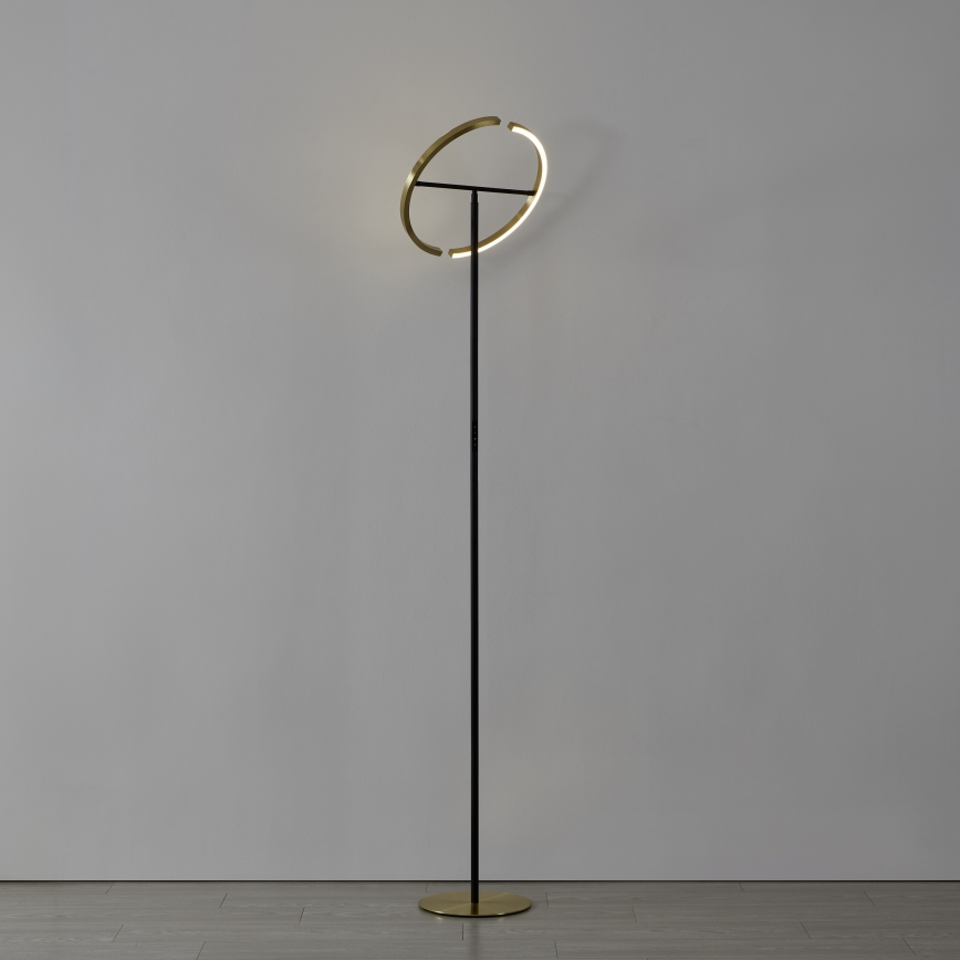 Eglo - Lampă de podea LED reglabilă 2xLED/8,8W/230V auriu/negru