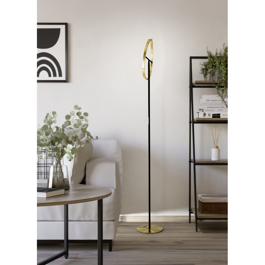 Eglo - Lampă de podea LED reglabilă 2xLED/8,8W/230V auriu/negru