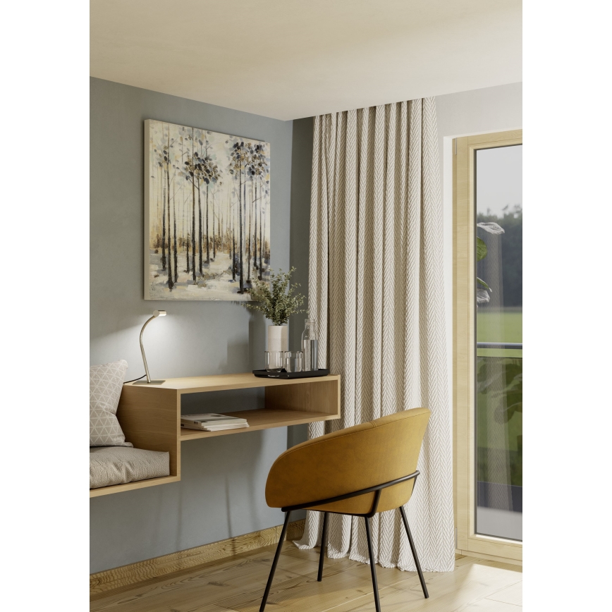 Eglo - Lampă de birou tactilă reglabilă LED/5W/230V 2700/4000/6500K crom mat