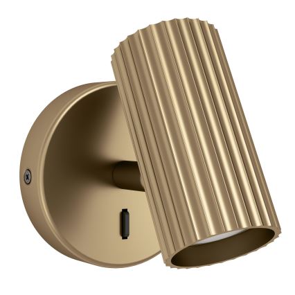 Eglo - Aplică spot de perete 1xGU10/5W/230V, finisaj auriu