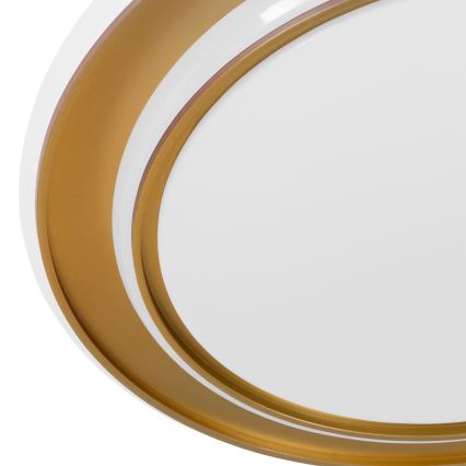 Eglo - Plafonieră LED 24W, 230V, 2700/4000/6500K, Ø 40 cm, auriu