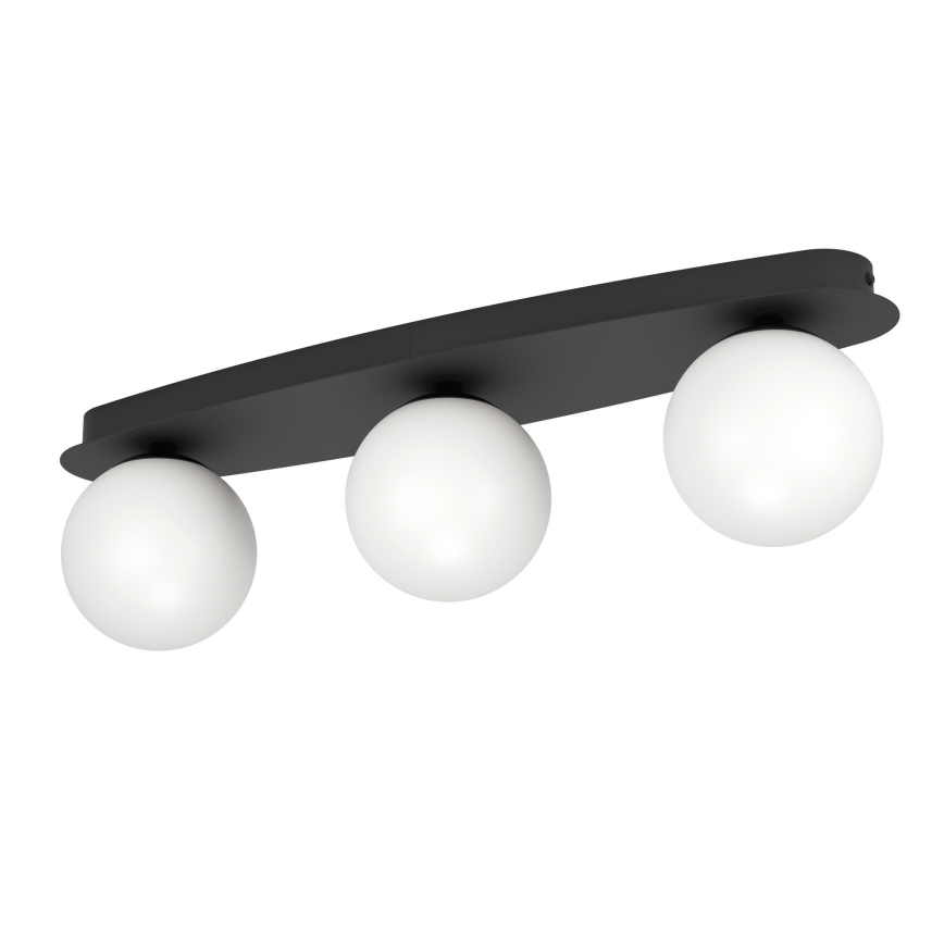 Eglo - Plafonieră LED pentru baie 3xG9/4,2W/230V IP44 neagră