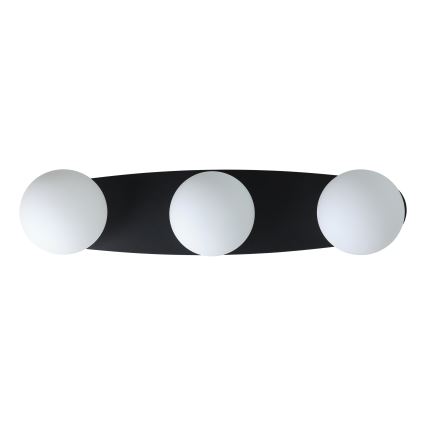 Eglo - Plafonieră LED pentru baie 3xG9/4,2W/230V IP44 neagră