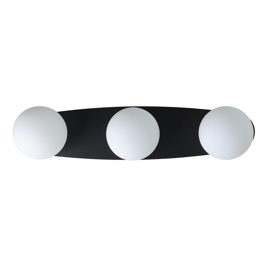 Eglo - Plafonieră LED pentru baie 3xG9/4,2W/230V IP44 neagră