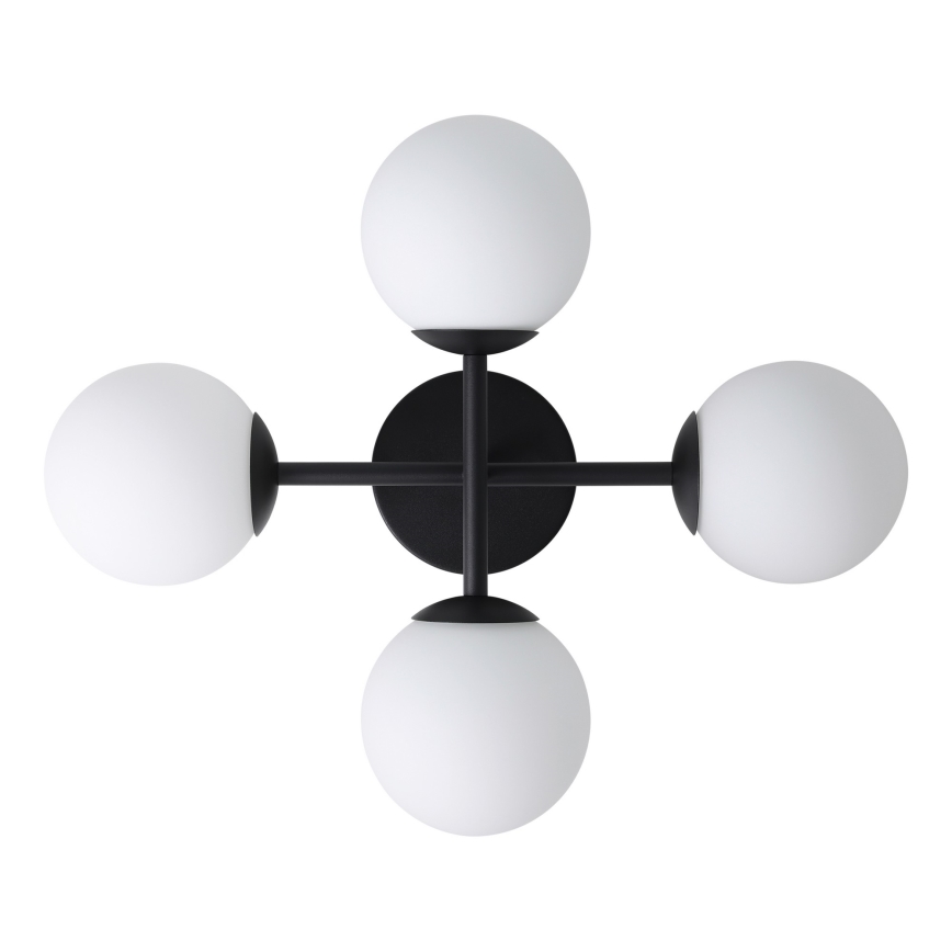 Eglo - Plafonieră LED aplicată pentru baie, 4xG9/4,2W/230V, IP44, negru
