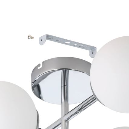 Eglo - Plafonieră LED aplicată pentru baie 4xG9/4,2W/230V IP44 crom lucios