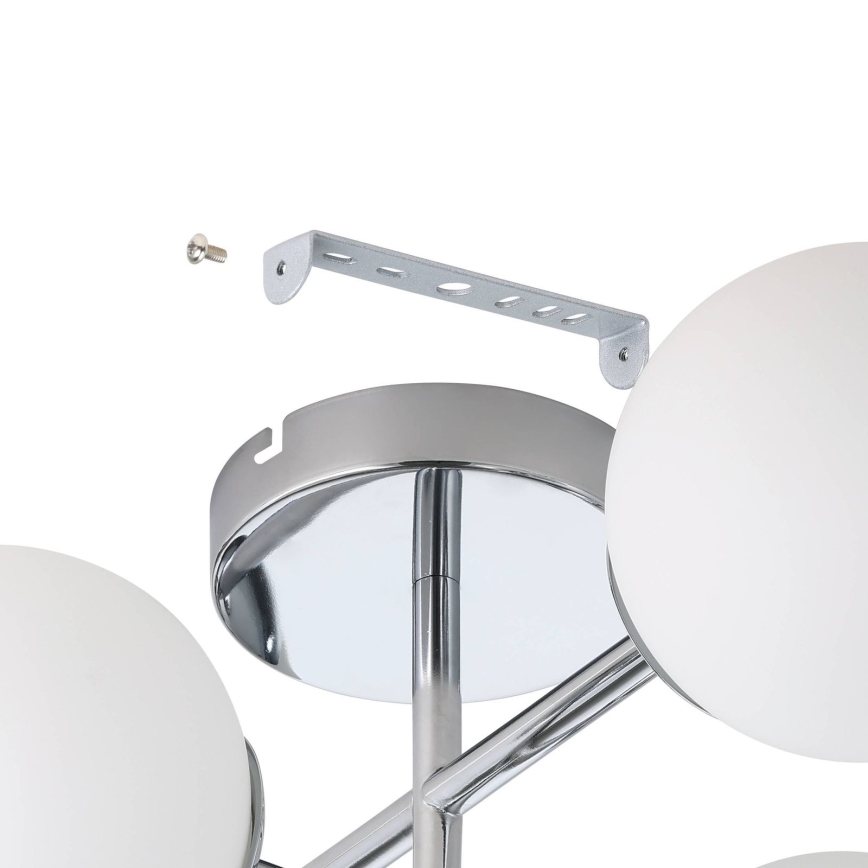 Eglo - Plafonieră LED aplicată pentru baie 4xG9/4,2W/230V IP44 crom lucios