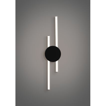 Eglo - Aplică LED de perete/20W/230V + LED/0,91W, neagră
