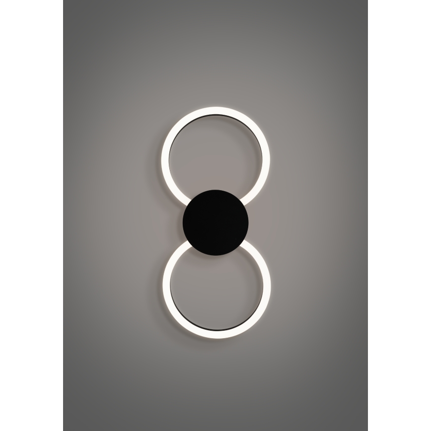 Eglo - Aplică de perete LED/20W/230V + LED/0,91W, negru