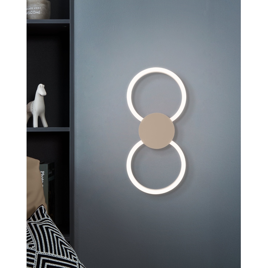 Eglo - Aplica de perete LED/20W/230V + LED/0,91W bej